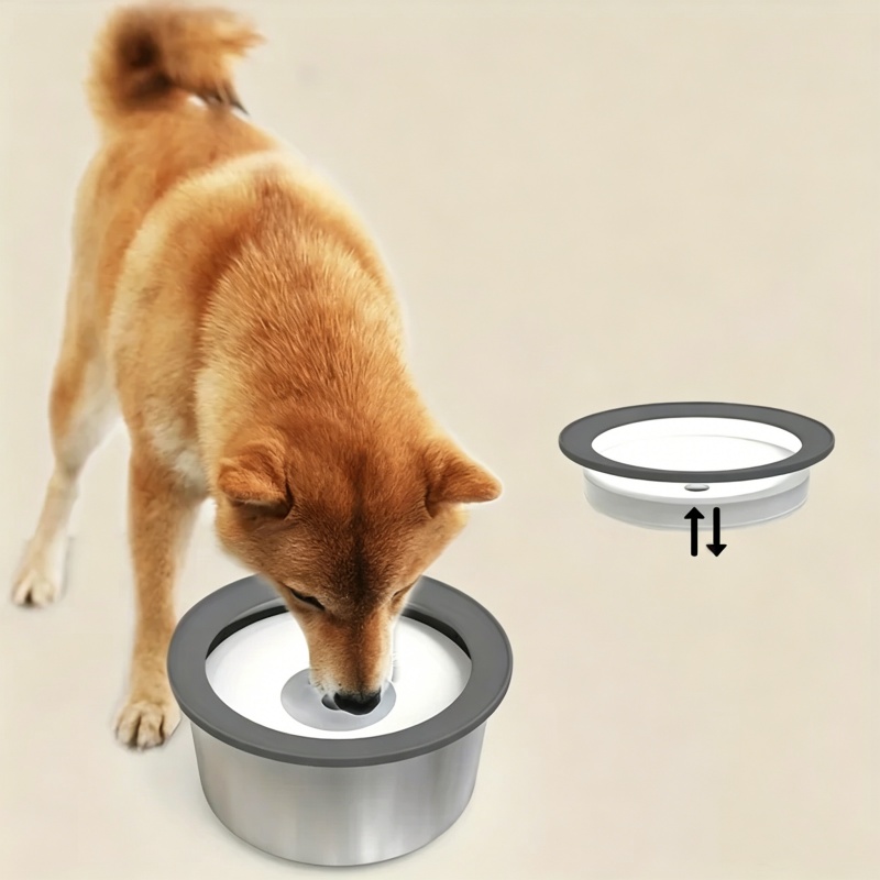 Slow Feeder Dog Bowl - Mangkuk Air Anjing Stainless Steel Anti