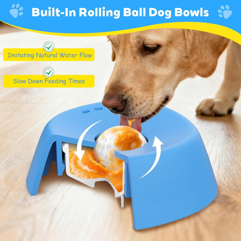 Slow Feeder Dog Bowl - Mangkuk Makanan Anjing Slow Feeder untuk