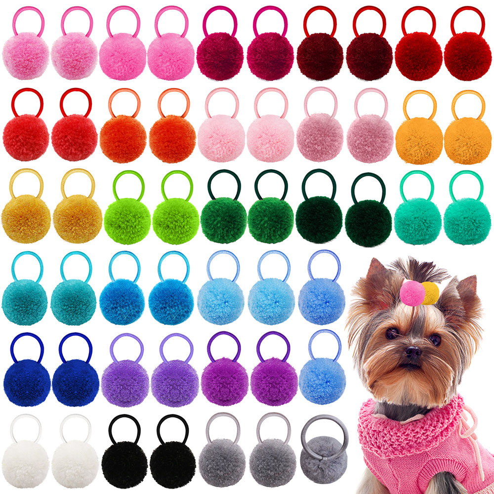 Pet Supplies Pet Shop - 10 buah Aksesori anjing karet rambut