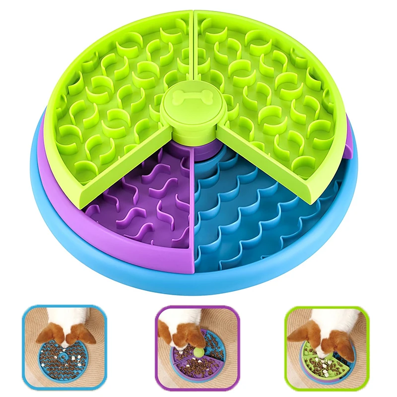 Slow Feeder Dog Bowl - Puzzle Anjing Pengumpan Lambat Permainan Puzzle